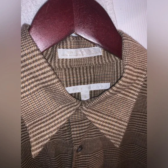 PLAID SHIRT NWT Plaid Button Down Men Flannel Shirt Perry Ellis